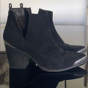 Suede Western style booties